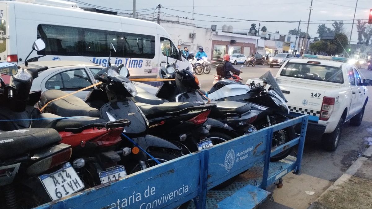 Secuestraron 38 motos en un operativo de control en la zona oeste